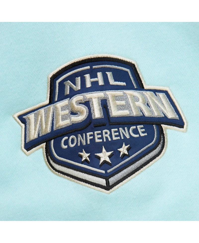 Mitchell & Ness Men's Light Blue Seattle Kraken Heritage Lace-Up Pullover Sweatshirt