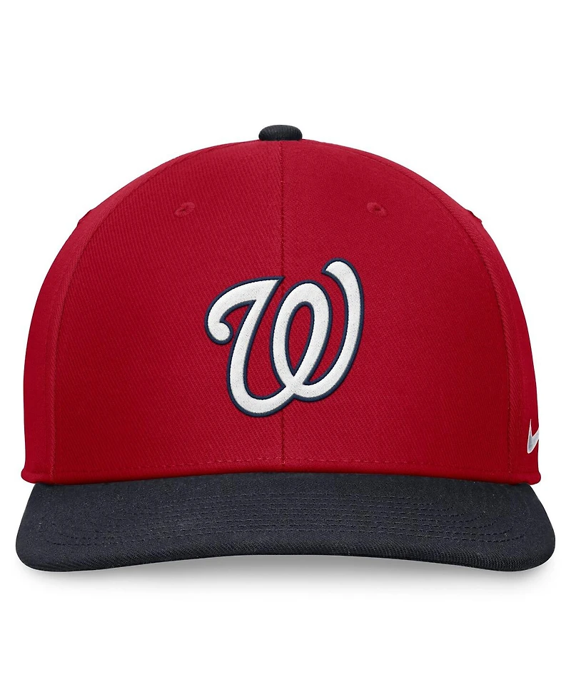 Nike Men's Red/Navy Washington Nationals Two-Tone Snapback Hat