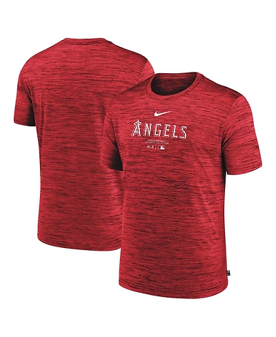 Nike Men's Red Los Angeles Angels Authentic Collection Velocity Performance Practice T-Shirt