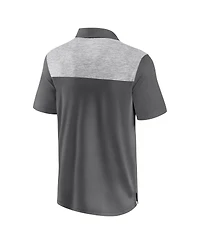 Fanatics Men's Gray Tennessee Volunteers Iconic Brushed Blocked Polo Shirt