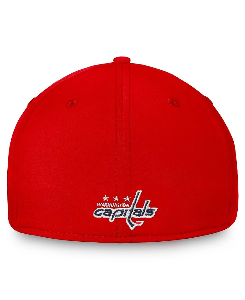 Fanatics Men's Red Washington Capitals Core Primary Logo Flex Hat