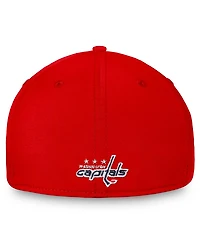 Fanatics Men's Red Washington Capitals Core Primary Logo Flex Hat