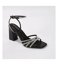 Hailie Strappy Rhinestone Heels