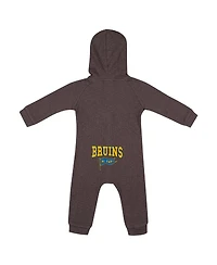 Colosseum Baby Boys and Girls Charcoal Ucla Bruins Zando-Zan Waffle Full-Snap Hooded Romper
