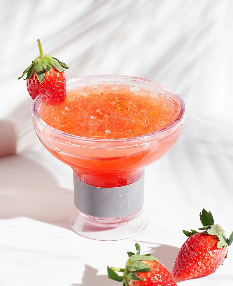 The Wine Savant Khen Frozen Margarita and Cocktail Chiller Glasses, Set of 4
