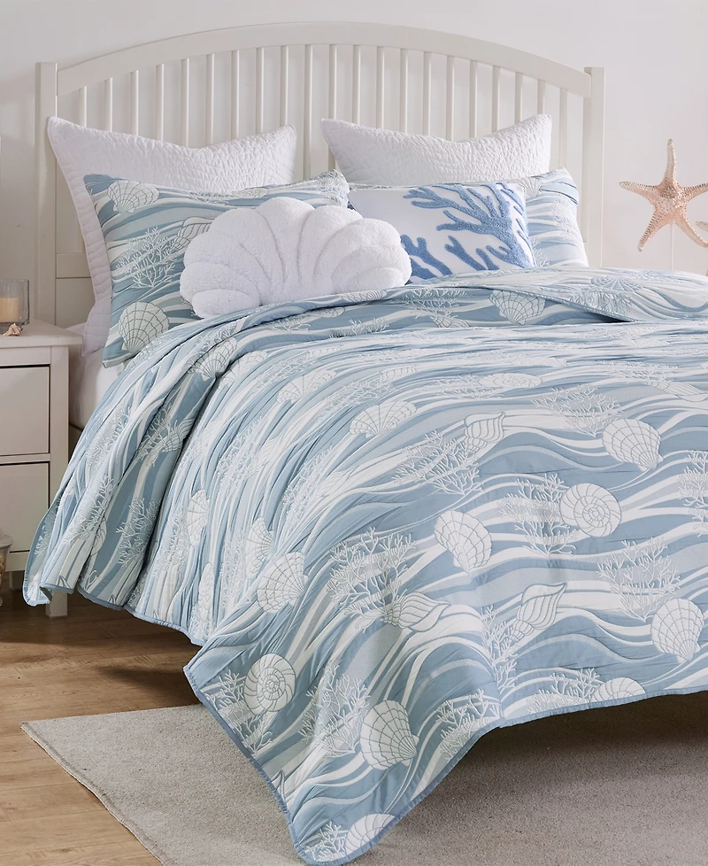 Greenland Home Fashions Dover Reversible Matelasse -Pc. Coverlet Set