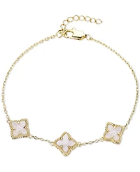 White Mother of Pearl Flower Bracelet