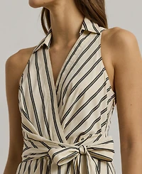 Lauren Ralph Women's Two-Tone Crepe Sleeveless Gown