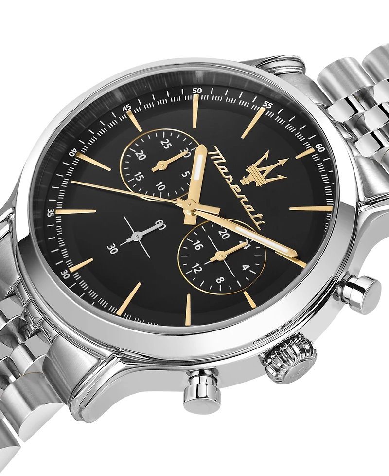 Maserati Men's Chronograph Stainless Steel Metal Band Watch