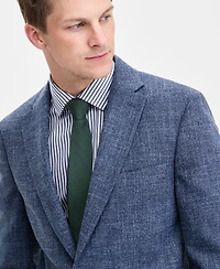 Tommy Hilfiger Men's Modern-Fit Textured Blue Sport Coat