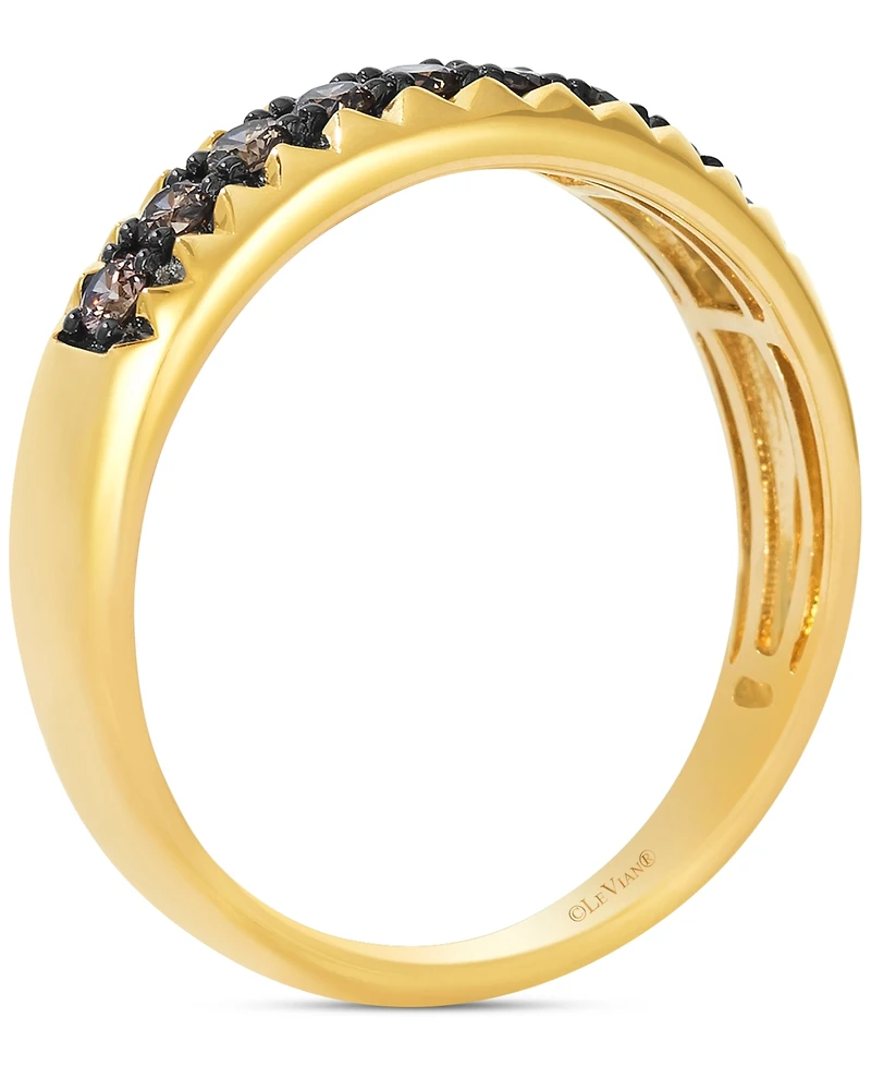 Le Vian Chocolatier Men's Chocolate Diamond Band (1/2 ct. t.w.) in 14k Gold