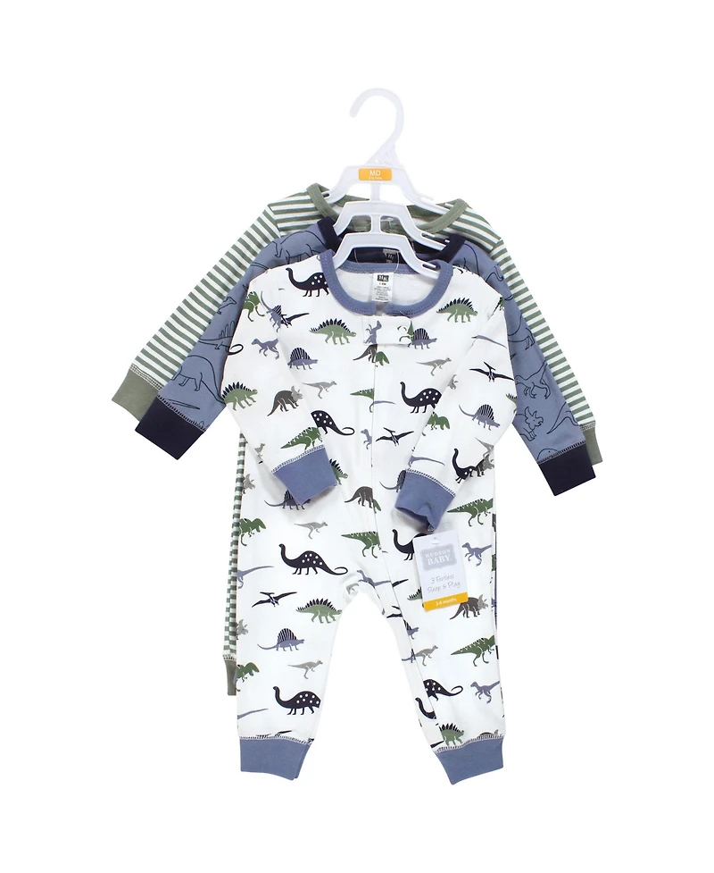 Hudson Baby Boys Unisex Cotton Versatile All-Day Jumpsuit