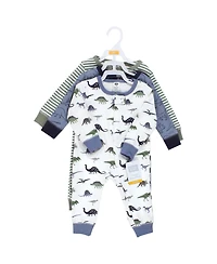 Hudson Baby Boys Unisex Cotton Versatile All-Day Jumpsuit