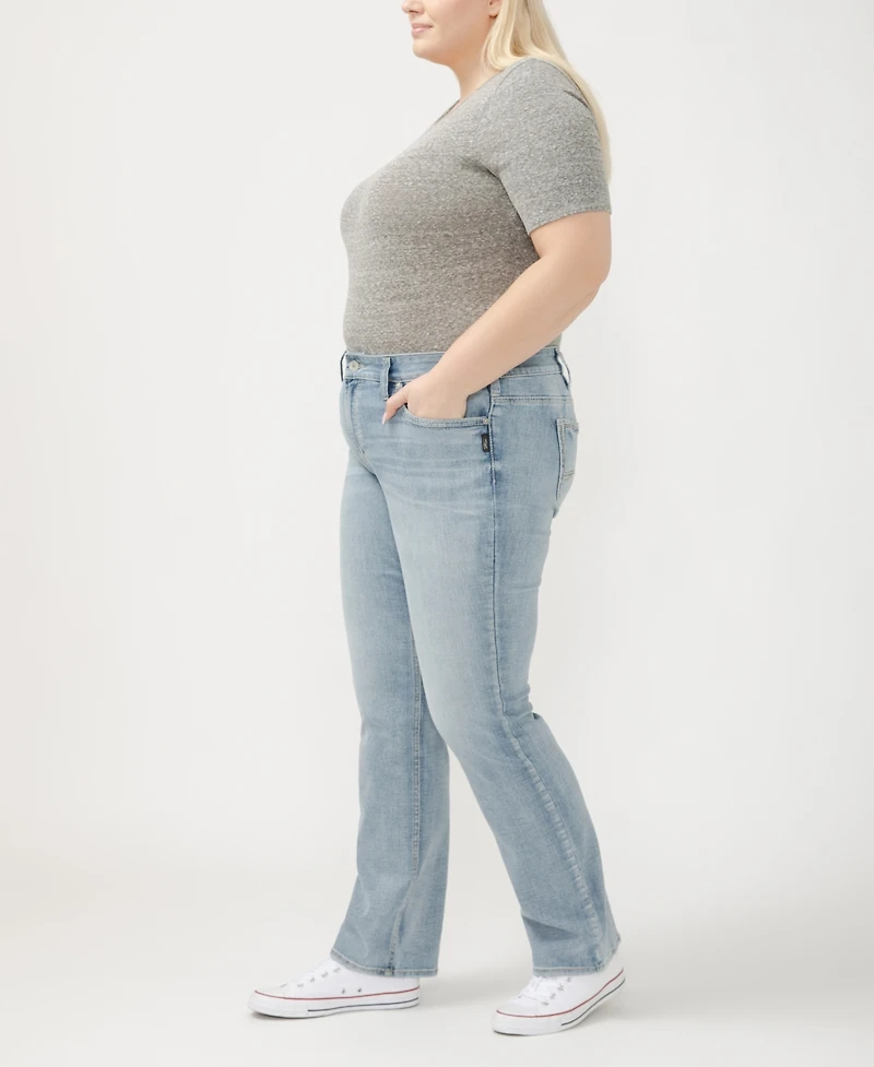 Silver Jeans Co. Plus Suki Mid Rise Curvy Fit Slim Bootcut