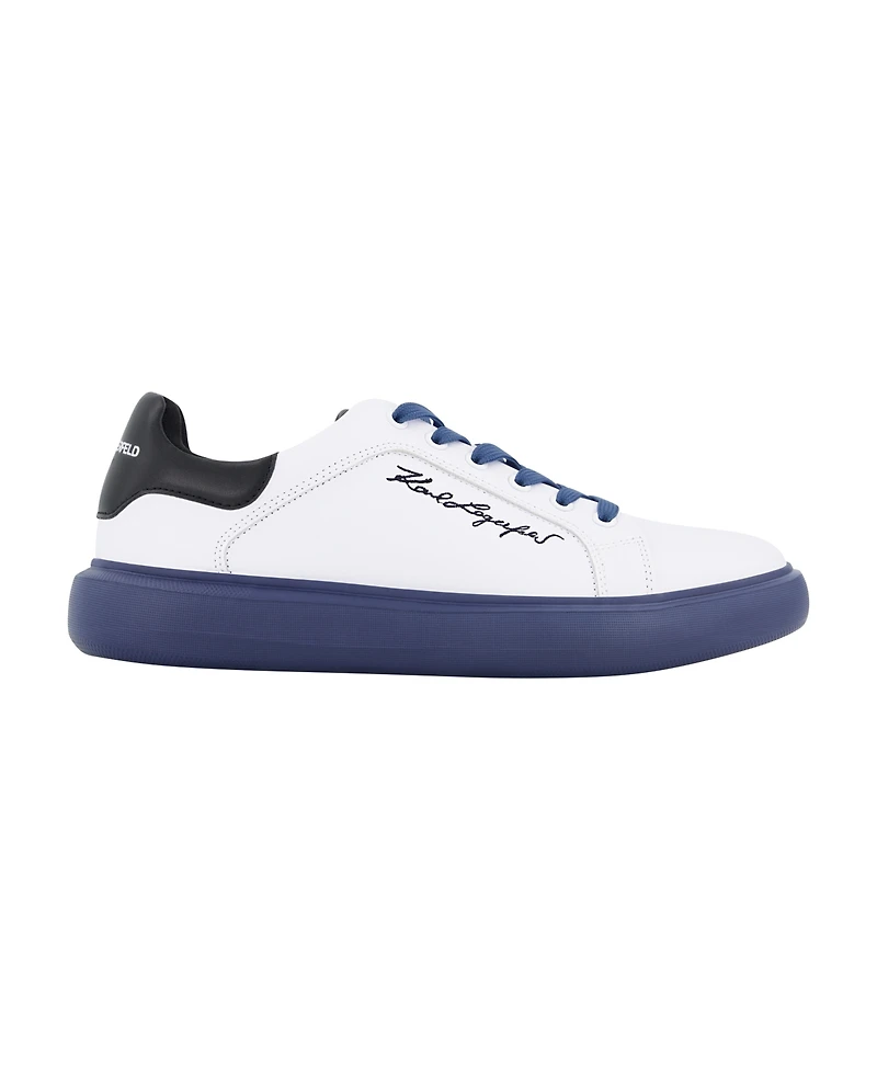 Karl Lagerfeld Paris Men's Embroidered Signature Logo Sneakers