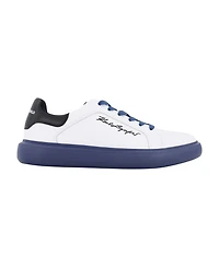 Karl Lagerfeld Paris Men's Embroidered Signature Logo Sneakers