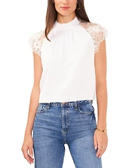 Vince Camuto Women's Lace-Sleeve Top