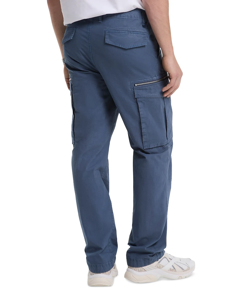 Michael Kors Men's Slim Straight Fit Stretch Garment-Dyed Cargo Pants