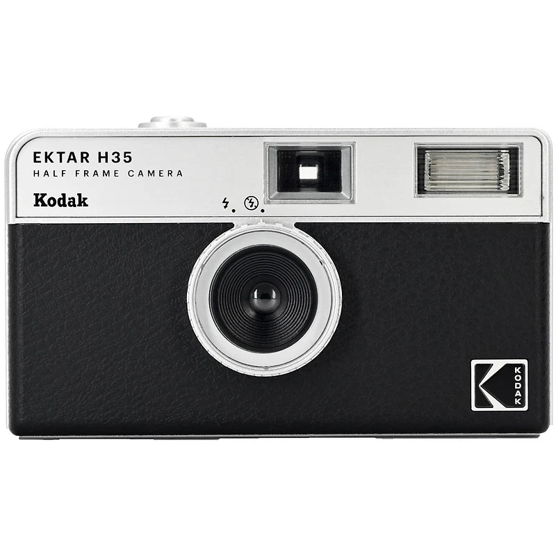 Kodak Ektar H35 Half Frame Film Camera, Black, Bundle with Kodacolor Gold 200 35mm Color Negative Roll Film and Slinger Alpine Shoulder Bag