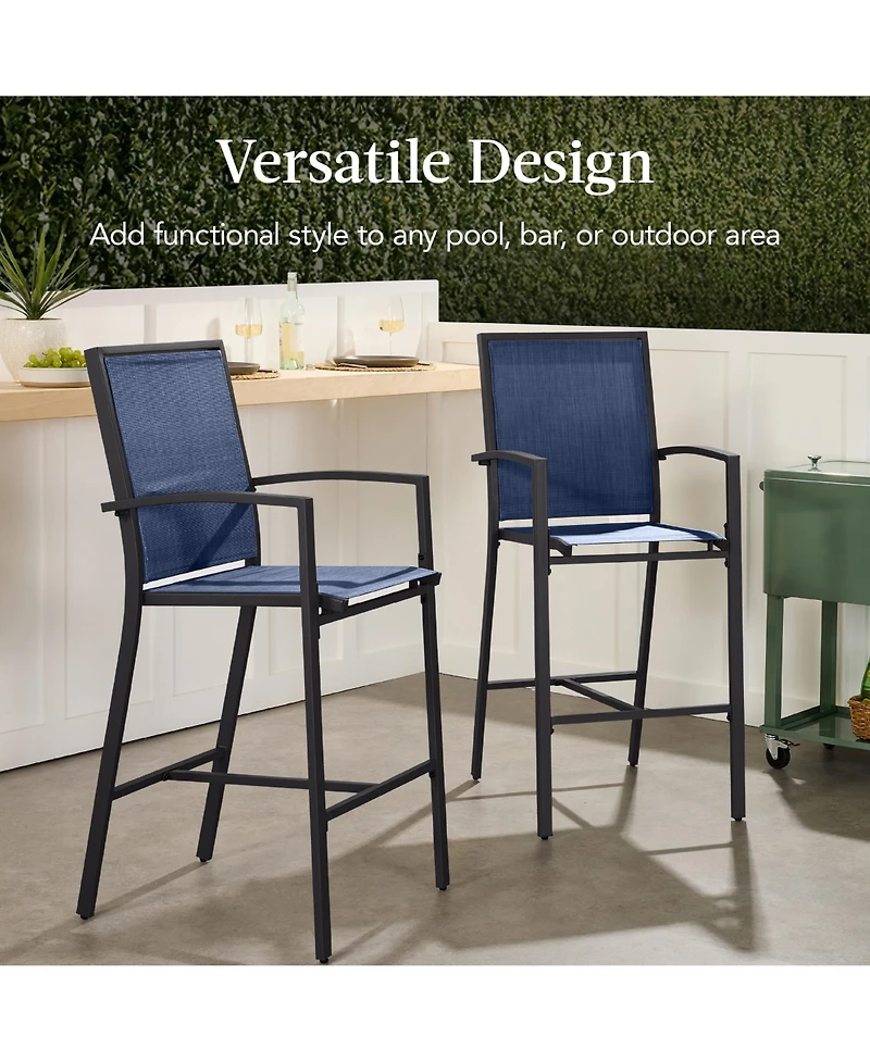 Best Choice Products Outdoor Barstools Set of 2