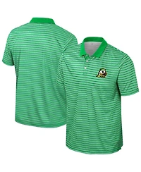 Colosseum Men's Green Oregon Ducks Striped Polo Shirt
