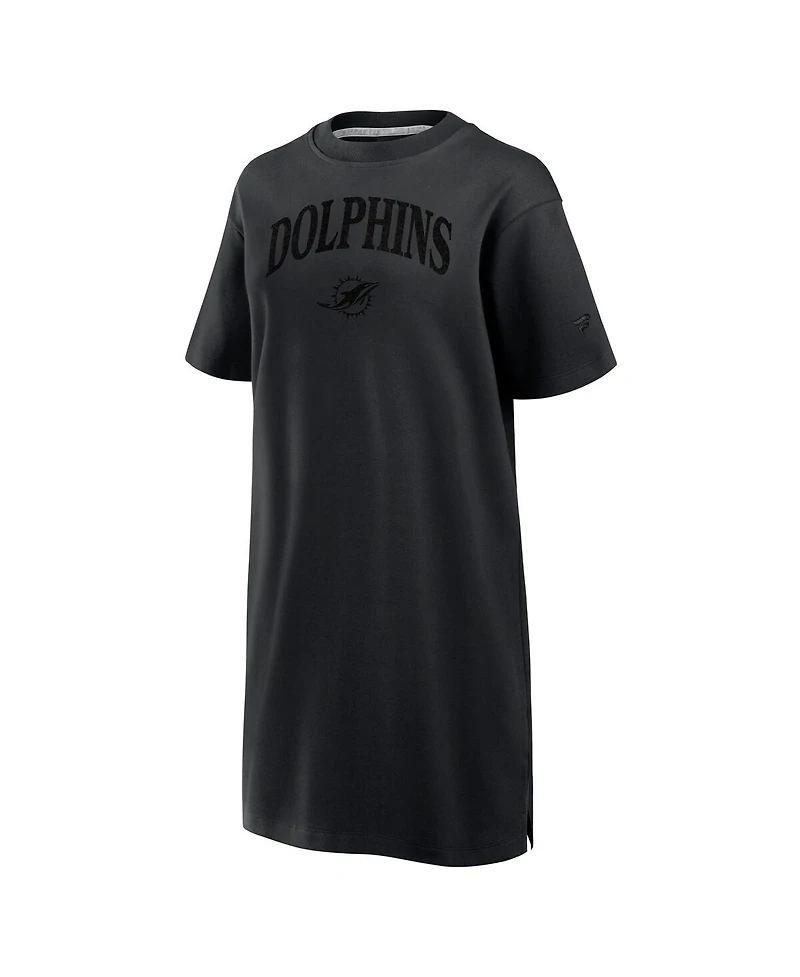 Fanatics Women's Black Miami Dolphins Elements Go Tri-Blend Dress