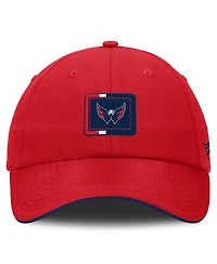Fanatics Men's Red/Navy Washington Capitals Authentic Pro Ripstop Adjustable Hat
