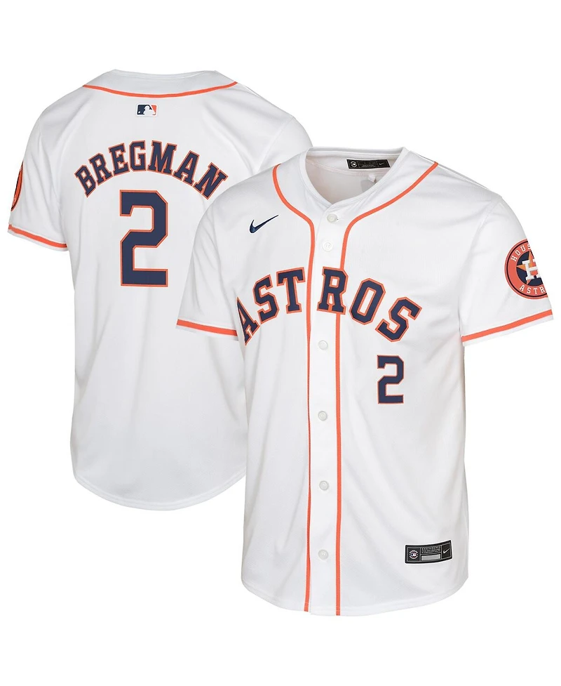 Nike Big Boys and Girls Alex Bregman White Houston Astros Home Limited Jersey