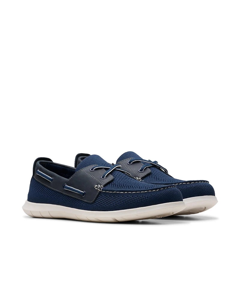 Clarks Men's Flexway Tie Casual Slip On Boat Shoe