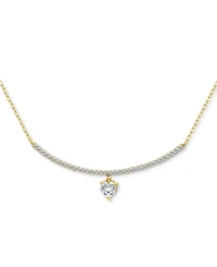 Giani Bernini Cubic Zirconia Heart Pendant Necklace (2-1/20 ct. t.w.) Sterling Silver, 16" + 2" extender