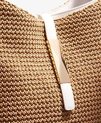 I.n.c. International Concepts Salee Straw Shoulder Bag, Exclusively at Macy's
