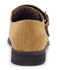 Karl Lagerfeld Paris Men's Double Monk Cap Toe Dress Shoe