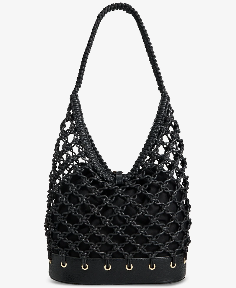 I.n.c. International Concepts Kahtt Macrame Hobo Bag, Exclusively at Macy's