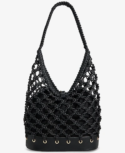 I.n.c. International Concepts Kahtt Macrame Hobo Bag, Exclusively at Macy's