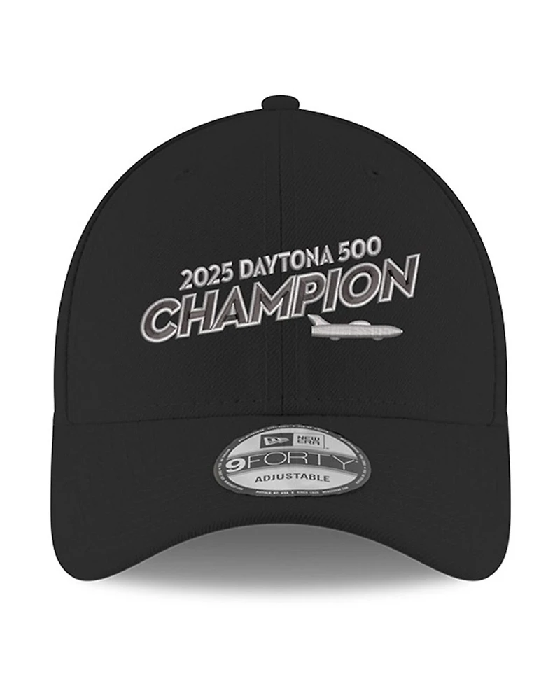 New Era Men's Black William Byron 2025 Daytona 500 Champion 9FORTY Adjustable Hat