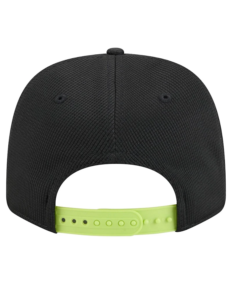 New Era Men's Black Columbus Crew 2025 Jersey Hook 9SEVENTY Stretch-Snap Hat