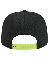New Era Men's Black Columbus Crew 2025 Jersey Hook 9SEVENTY Stretch-Snap Hat