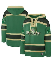 '47 Brand Kelly Green Boston Bruins St. Patrick's Day McLucky Superior Lacer Pullover Hoodie