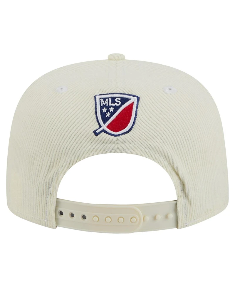 New Era Men's Cream Fc Dallas 2025 Kickoff Snapback Golfer Hat