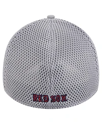 New Era Men's Gray Boston Red Sox Linear 39THIRTY Flex-Fit Hat