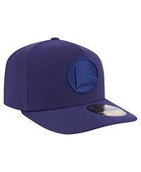 New Era Men's Navy Golden State Warriors Colorpack A-Frame Pinch Front 59FIFTY Fitted Hat