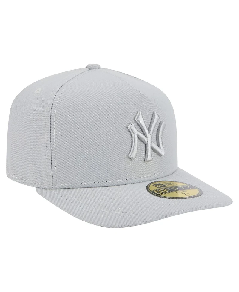 New Era Men's Gray York Yankees Colorpack 59FIFTY Fitted Hat