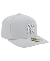 New Era Men's Gray York Yankees Colorpack 59FIFTY Fitted Hat