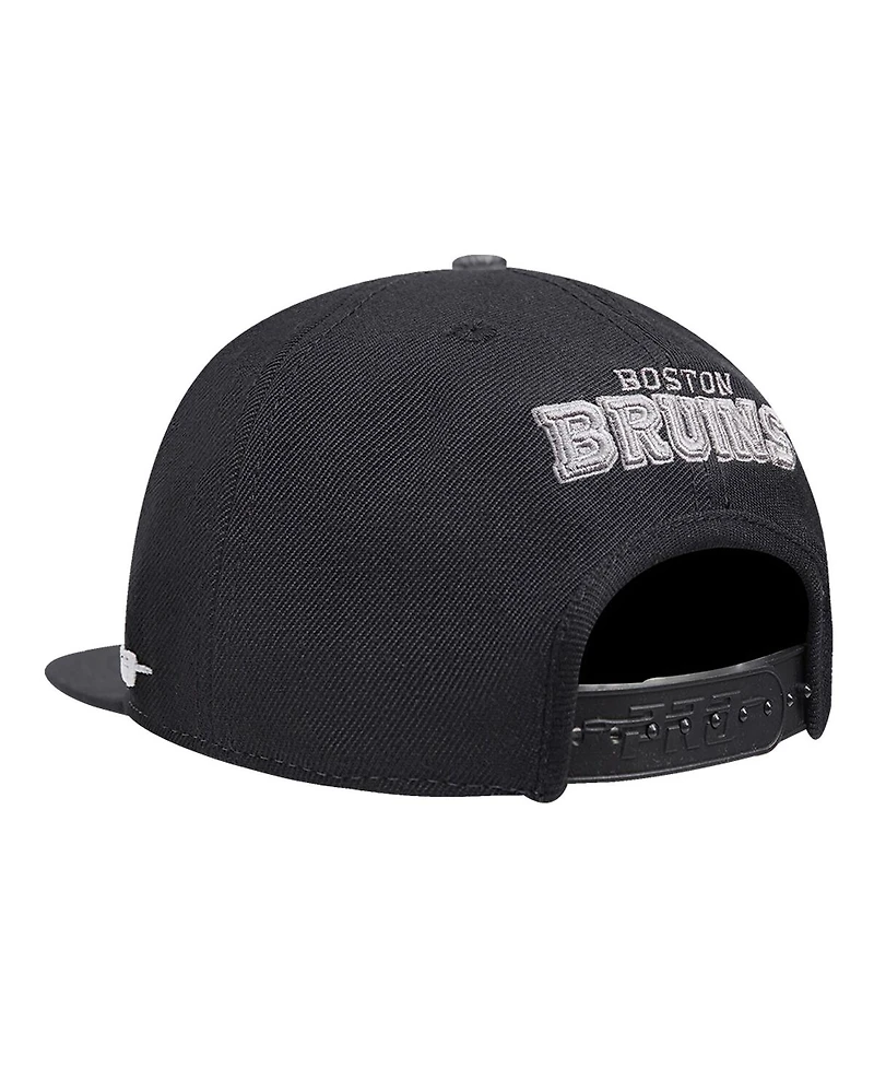 Pro Standard Men's Cream Boston Bruins French Terry Snapback Hat