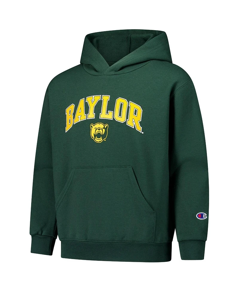 Champion Big Boys and Girls Green Baylor Bears Campus Pullover Hoodie