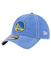 New Era Men's Royal Golden State Warriors Pigment Dyed 9TWENTY Adjustable Hat