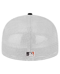 New Era Men's Black San Francisco Giants Team Color 59FIFTY Trucker Fitted Hat