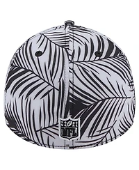 New Era Men's Gray Las Vegas Raiders Palms 39THIRTY Flex Hat