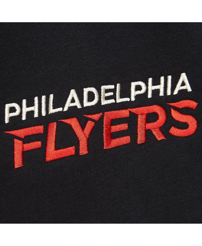 Mitchell & Ness Women's Black Philadelphia Flyers Heritage Lace-Up Pullover Sweatshirt