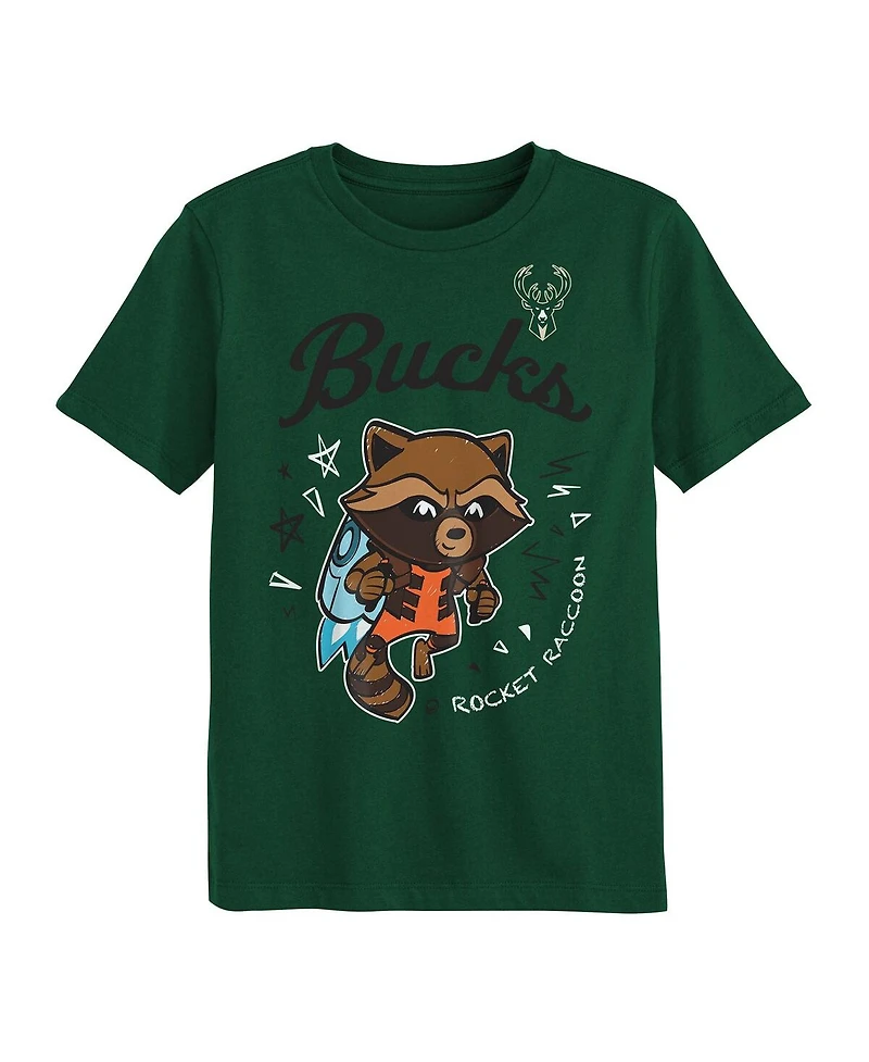 Outerstuff Preschool 2-Piece Milwaukee Bucks Guardians Of The Galaxy T-Shirt Set